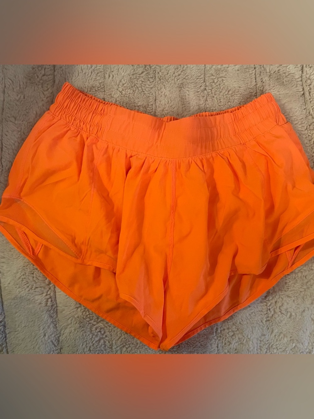 Women’s Performance Running Shorts - Bright Orange